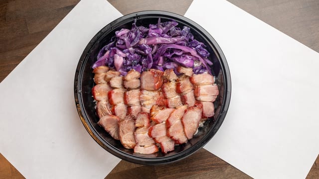 BBQ Pork Over Rice.