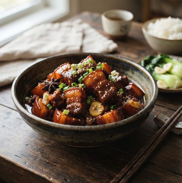 Braised Pork Belly.