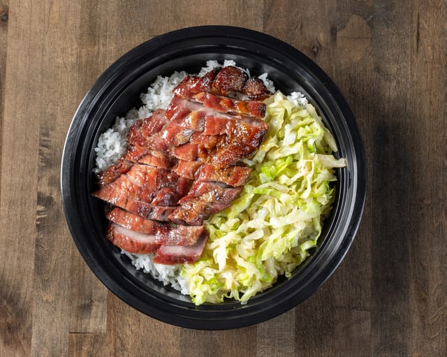BBQ Pork Over Rice.