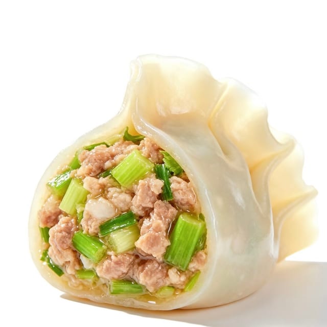 Pork and Scallion Fried Dumplings.