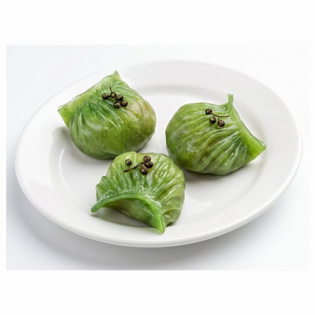 Peppercorn Shrimp Dumplings.