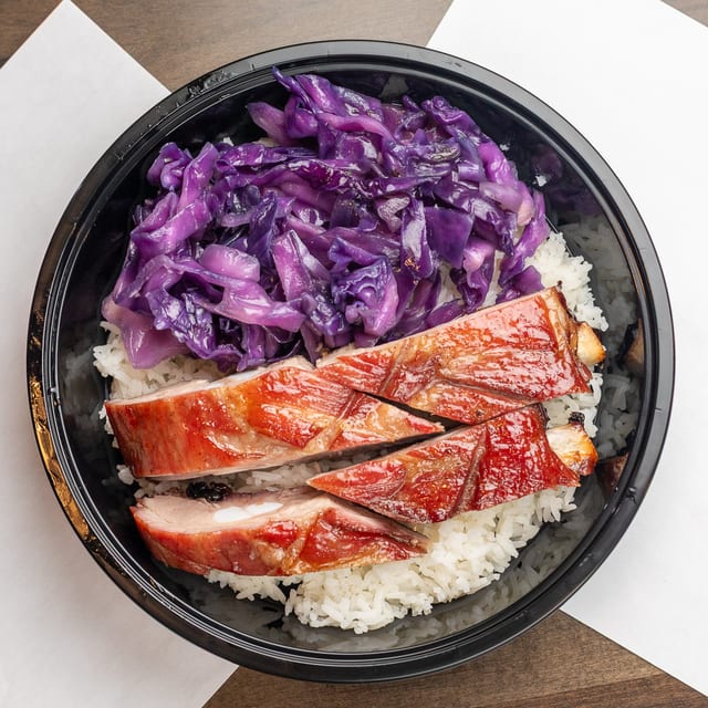 BBQ Pork Rib Over Rice.
