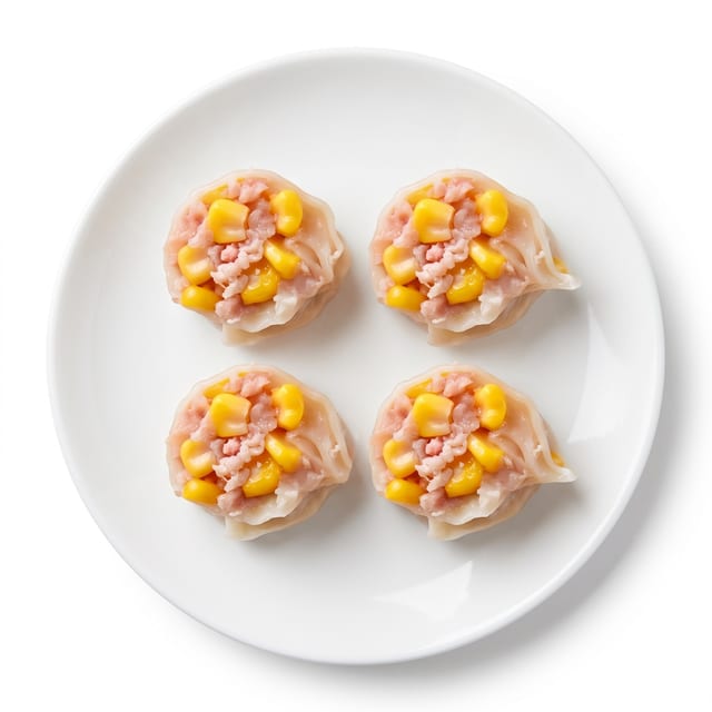 Corn & Pork Fried Dumplings.